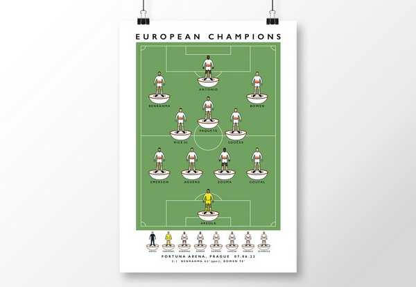 West Ham - Europa Conference Champions 2023 Poster