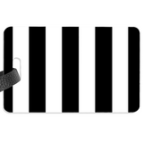 Black and White Luggage Label