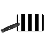 Black and White Luggage Label