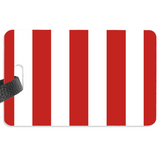 Red and White Luggage Label