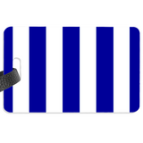 Royal Blue and White Luggage Label