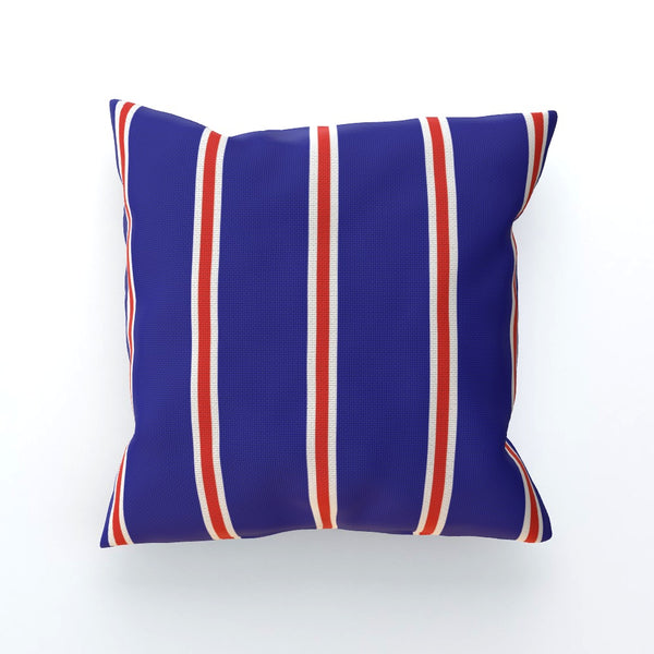 Blue & Red & White (Pinstripes) Cushion