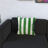Green & White Cushion