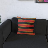 Red, Black & Gold (Pinstripes) Cushion