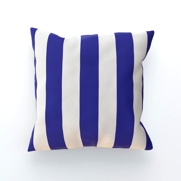 Royal Blue & White Cushion