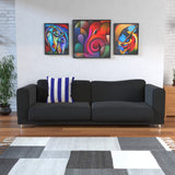 Royal Blue & White Cushion