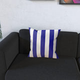 Royal Blue & White Cushion