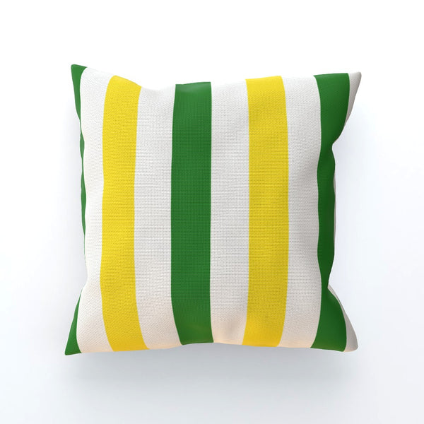 Green, White & Yellow Cushion