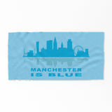 Manchester is Blue Beach Towel
