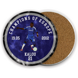 Champions of Europe Ceramic Beer Mats - 2012