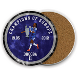 Champions of Europe Ceramic Beer Mats - 2012