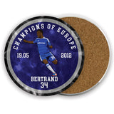 Champions of Europe Ceramic Beer Mats - 2012
