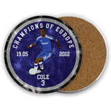 Champions of Europe Ceramic Beer Mats - 2012