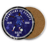 Champions of Europe Ceramic Beer Mats - 2012