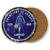 Champions of Europe Ceramic Beer Mats - 2012