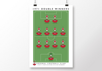 Arsenal 1971 Double Winners Poster