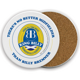 Leeds United Ceramic Beer Mats - Legends