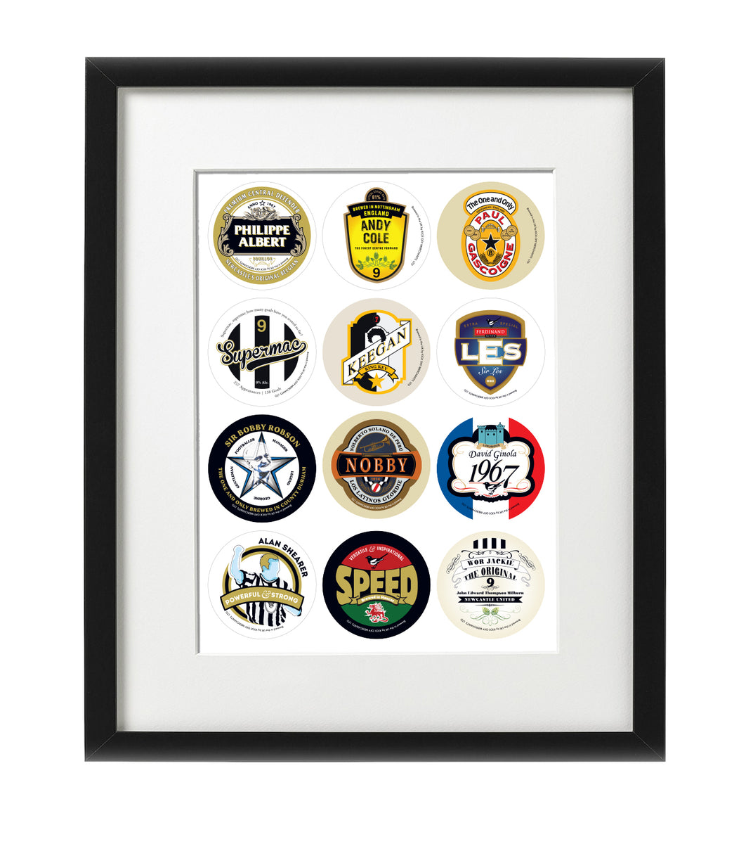 Newcastle Beer Mat Print Kick Off Merchants
