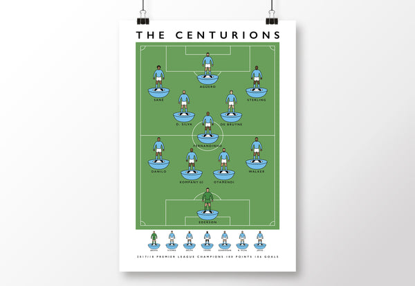 Manchester City The Centurions Poster
