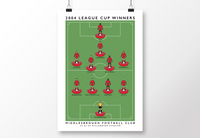 Middlesbrough 2004 League Cup Winners Poster