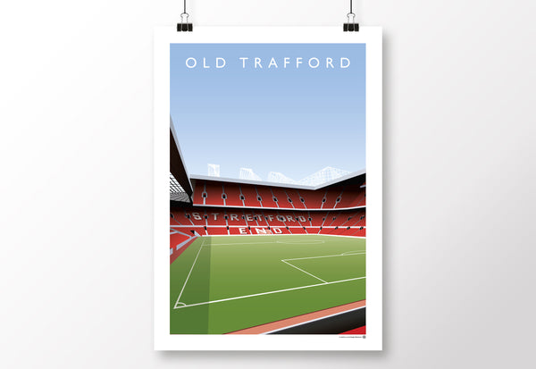Old Trafford Stretford End Poster