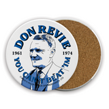 Leeds United Ceramic Beer Mats - Legends