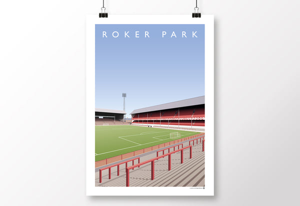 Roker Park View From The Roker End Poster
