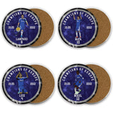 Champions of Europe Ceramic Beer Mats - 2012