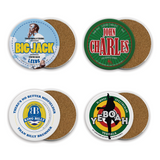 Leeds United Ceramic Beer Mats - Legends