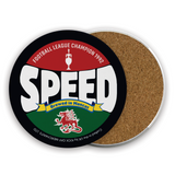 Leeds United Ceramic Beer Mats - Legends