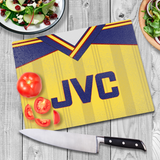 Arsenal Glass Chopping Board - 1989 Away