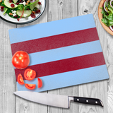 West Ham Glass Chopping Boards - Stripes