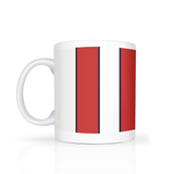 Red & White (Blue) Mug