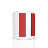 Red & White (Blue) Mug