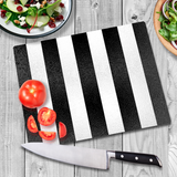 Black & White Glass Chopping Board