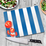 Blue & White Glass Chopping Board
