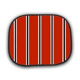 Red, White & Black (Pinstripes) Car Shade