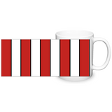 Red & White (Black) Mug