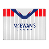 Rangers Glass Chopping Board - 1992 Away