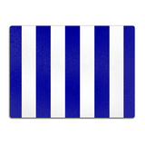 Royal Blue & White Glass Chopping Board