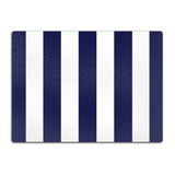Navy & White Glass Chopping Board