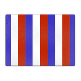 Red, White & Blue Glass Chopping Board