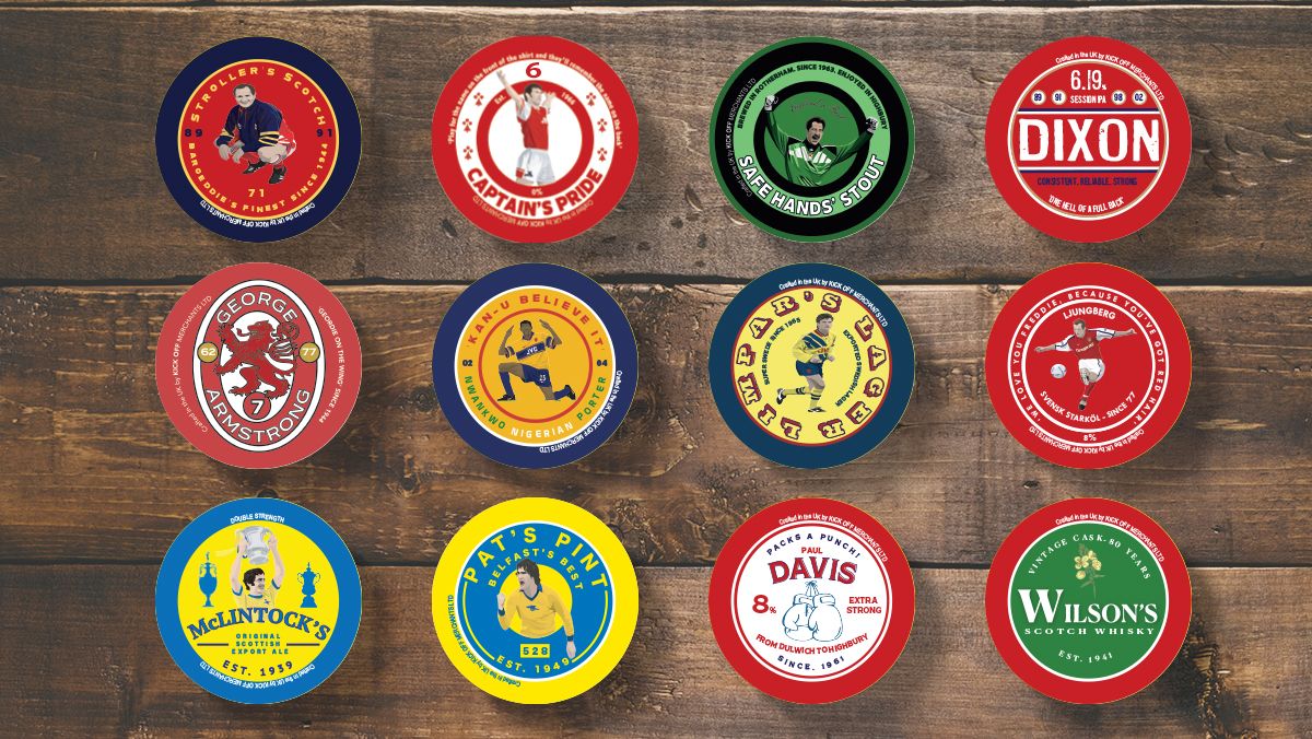 Arsenal Football Beer Mats – Coasters Gift Set for Arsenal Football Beer Mats – Coasters Gift Set for