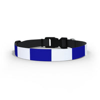 Royal Blue and White Dog Collar