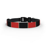 Red & Black (Gold) Dog Collar