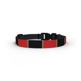 Red & Black (Gold) Dog Collar