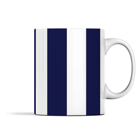 Navy & White Mug