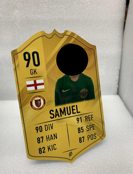 gold rare fifa card Personalised FUT Card