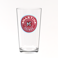 West Ham Pint Glass - Martin Peters