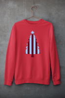 Christmas Tree Jumper -  Claret & Blue